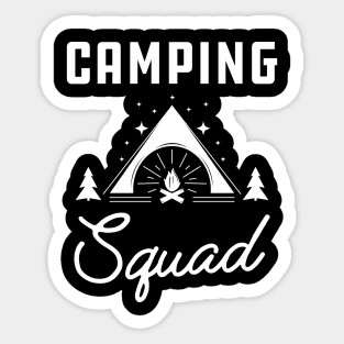 Camping Squad Sticker